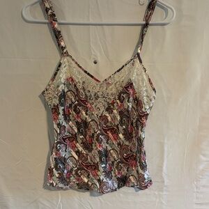 Victoria secret Floral Lace Trim Cami Top